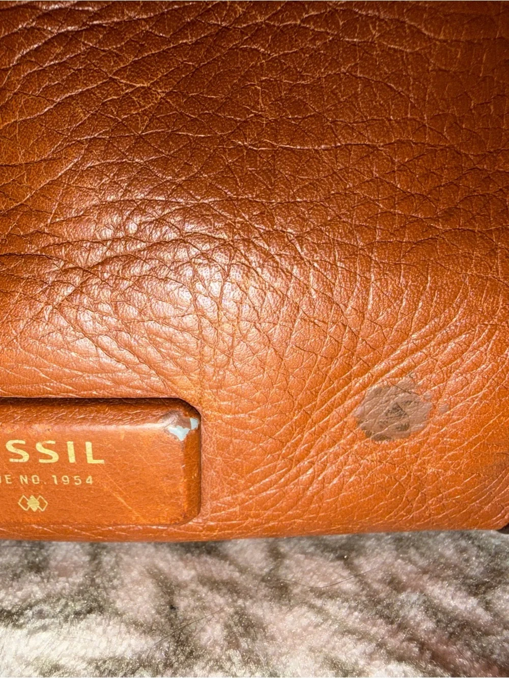 Fossil Emerson Brown Leather Hobo Bag